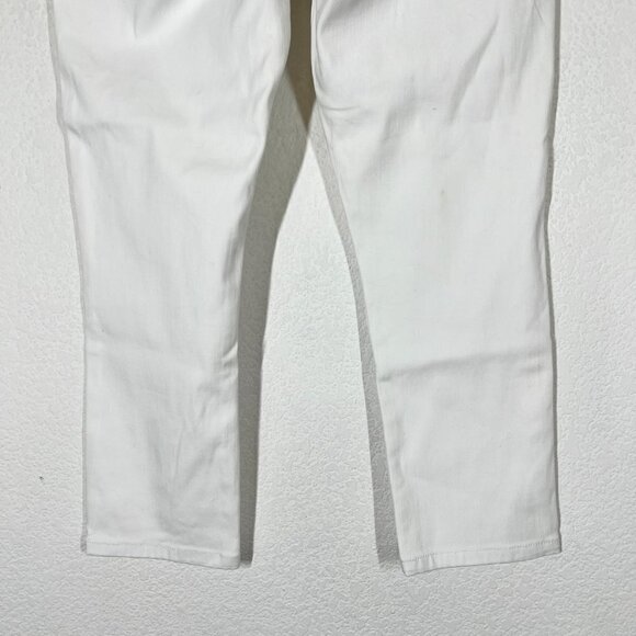 Ralph Lauren White Cropped Jeans Straight 10 - Picture 7 of 14